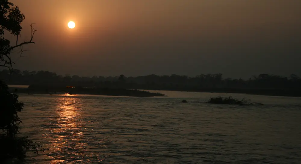 River Side Sunset View