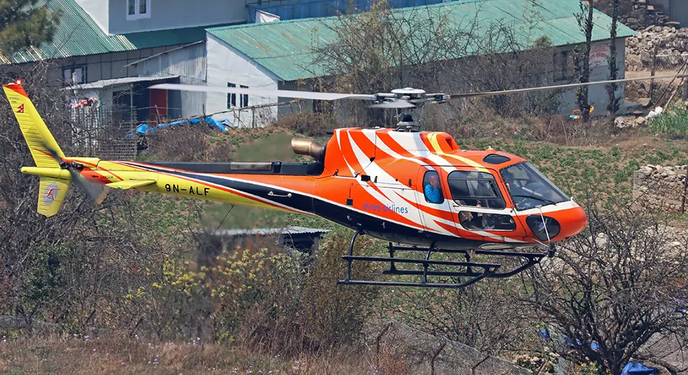 Get to chitwan by Helicopter