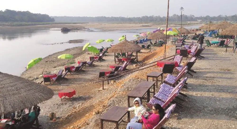 Sauraha market 1
