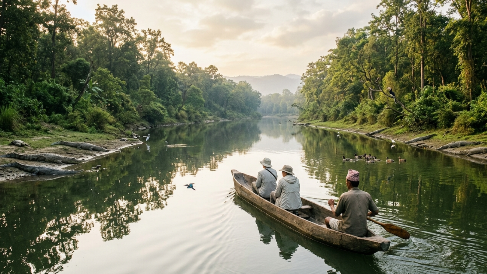 Canoe Ride in Chitwan