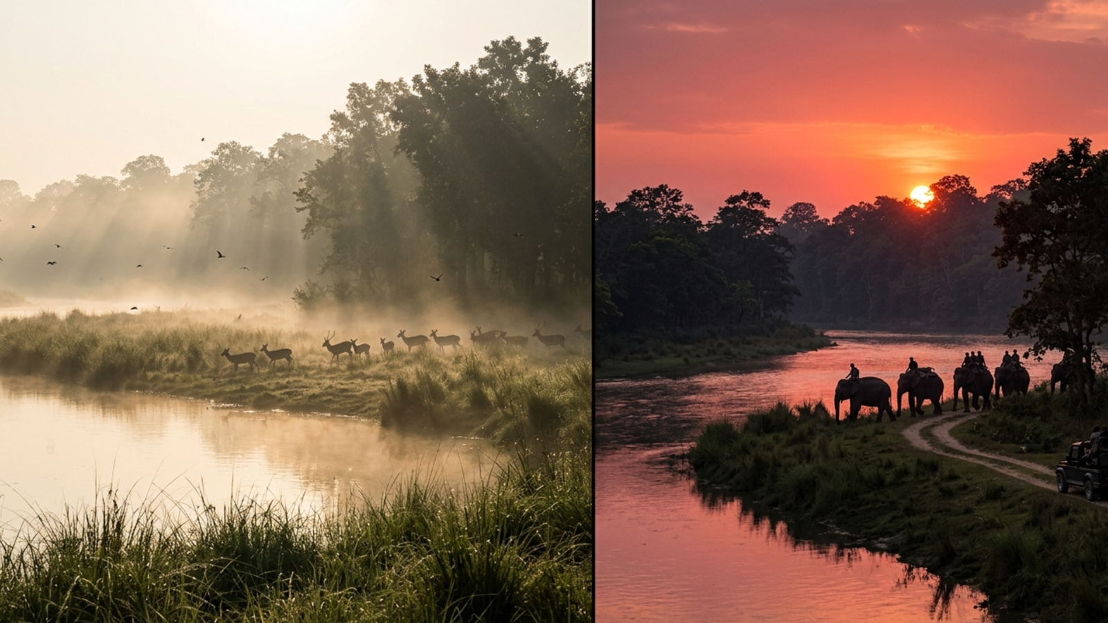 Sunrise & Sunset Views in Chitwan